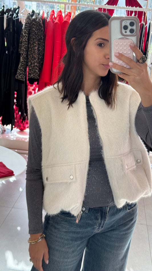 Cream Vest