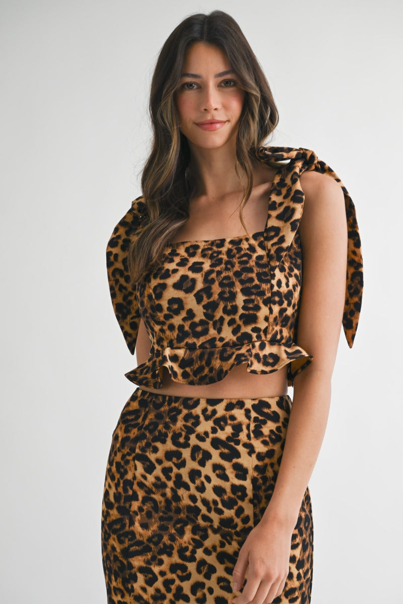 Leopard Crop Top