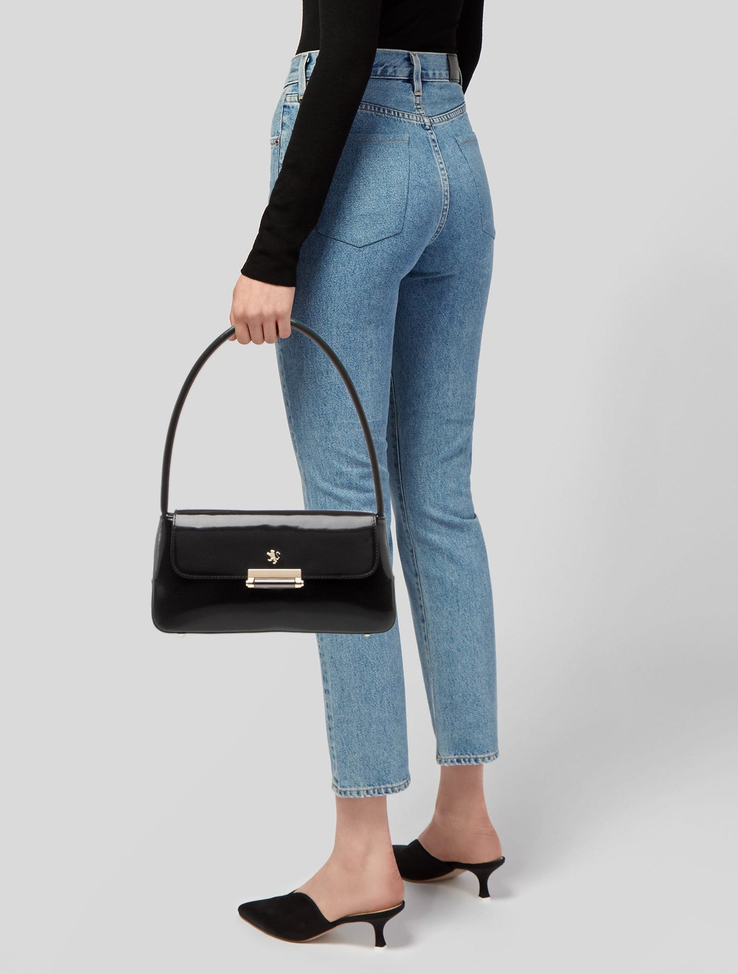 Patent shoulder bag
