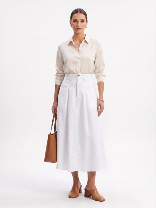 Bianca linen skirt