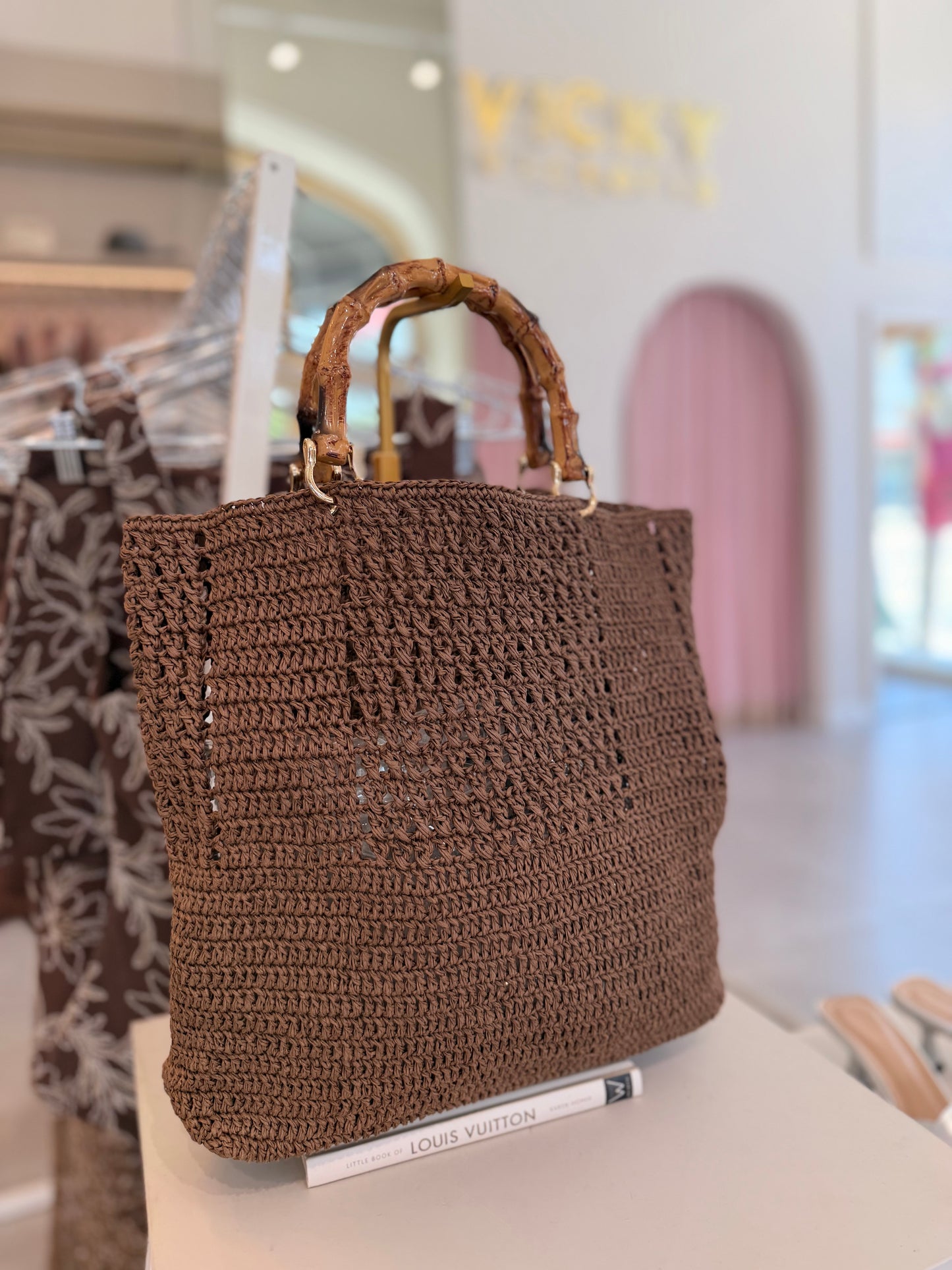 Bamboo Woven Tote