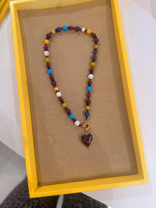 Clau heart necklaces