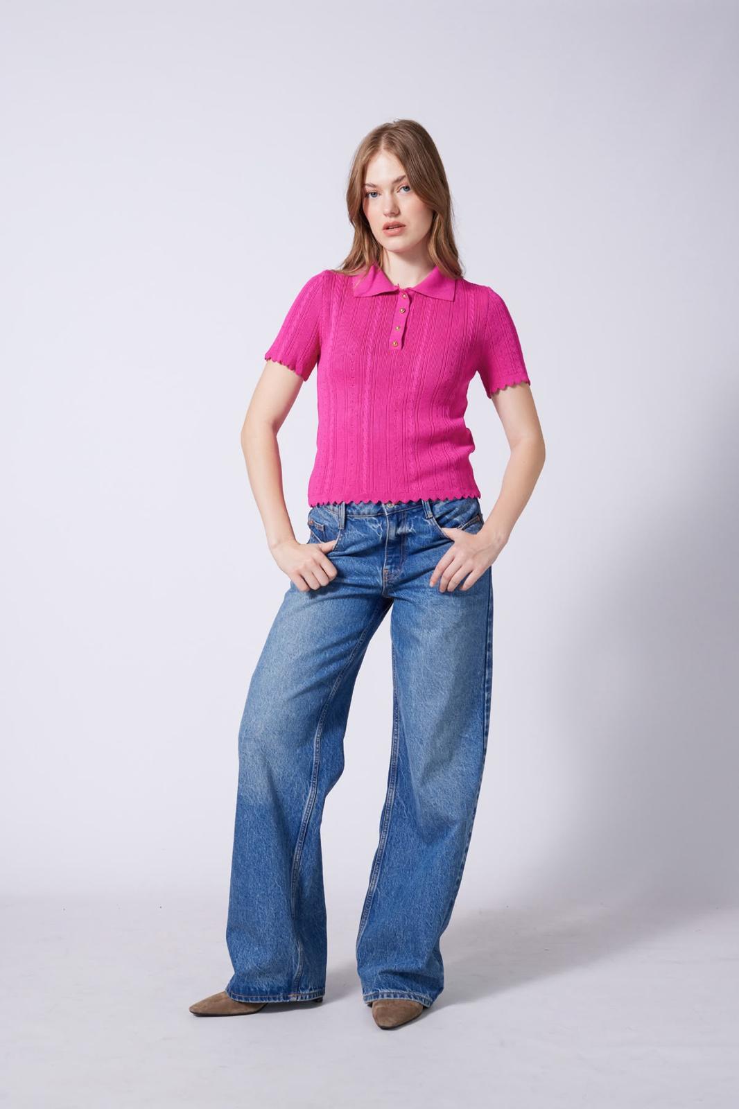Knit polo