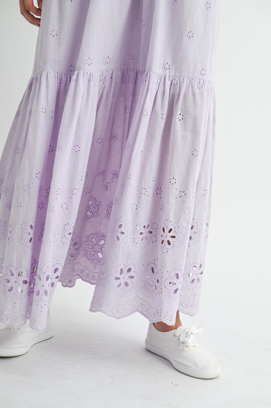 Lavender Midi Dress