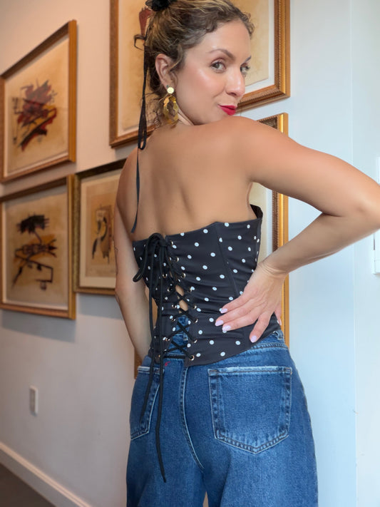 Polka dots corset