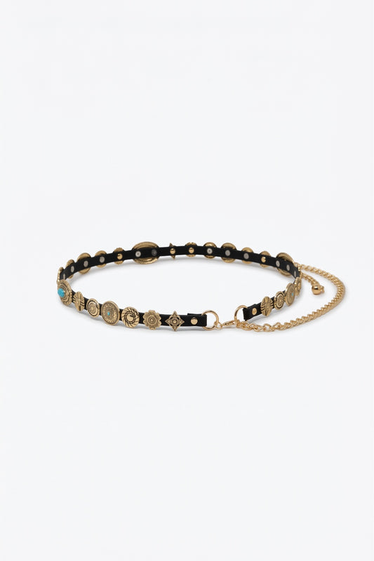 Black medallon belt