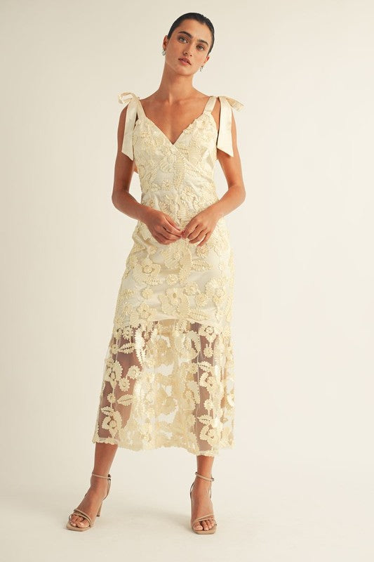 Cream Alison Dress