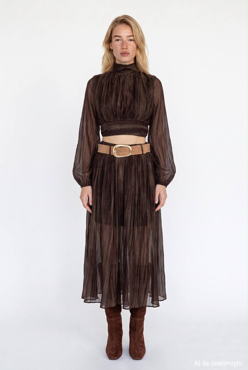 Cocoa midi skirt