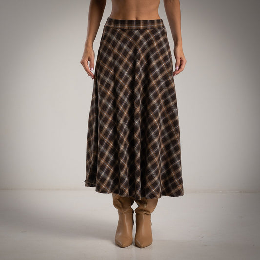 Checked skirt