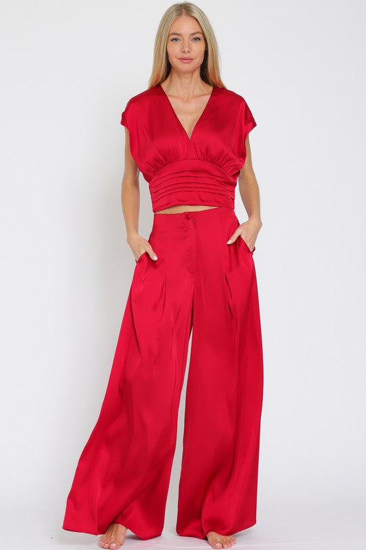 Red Palazzos