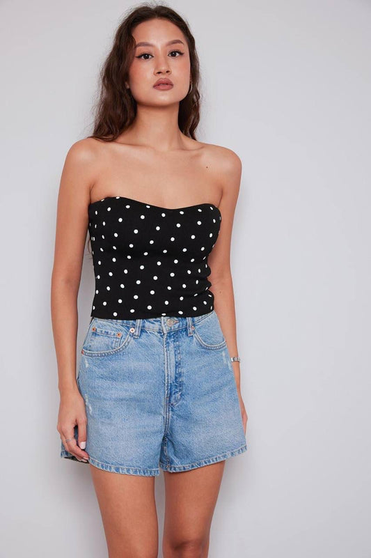 Polka Dots Strapless