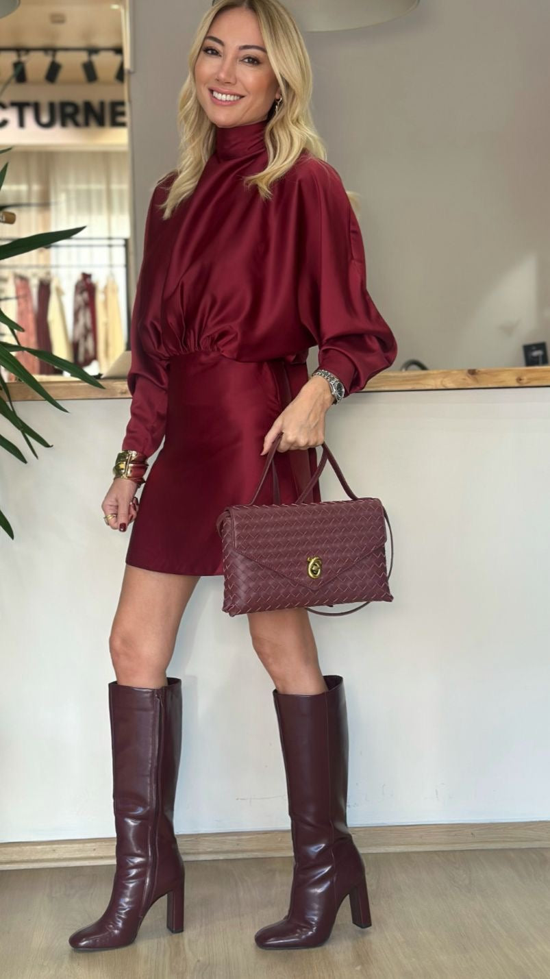 Cocktail Satin Dress