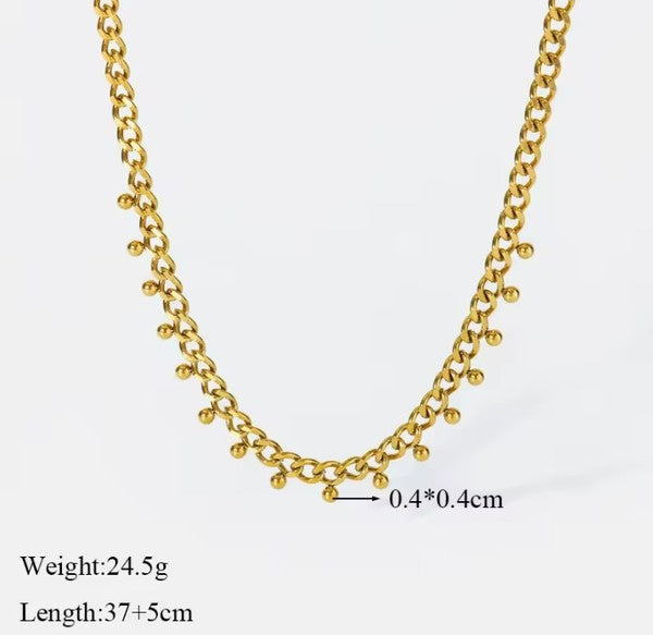 Studded Chain Neckale