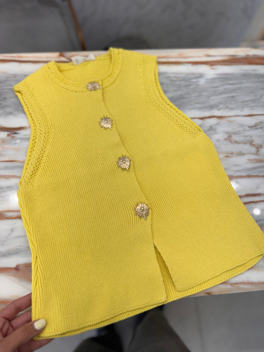 Buttoned Down Knit Top