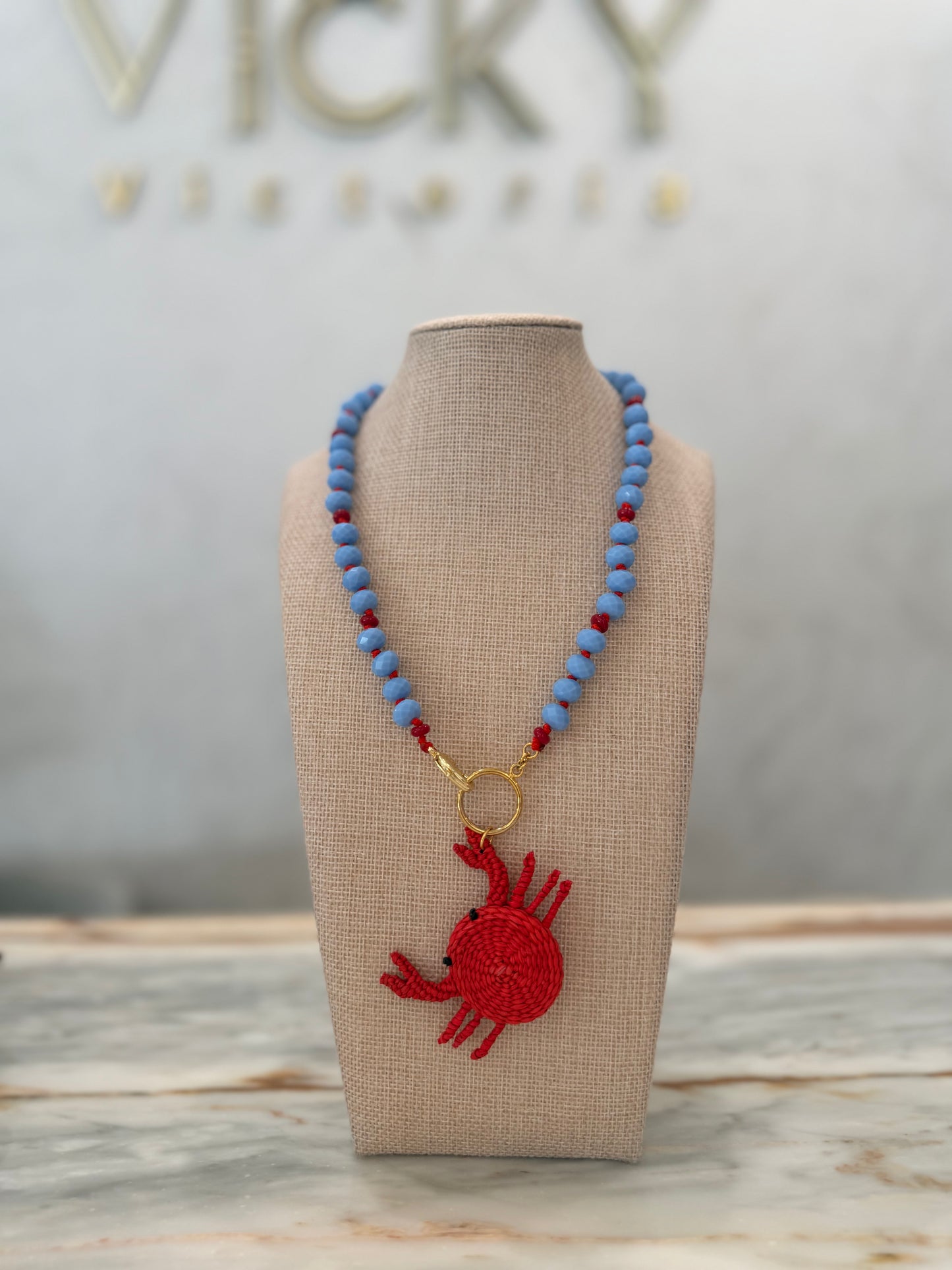 Short woven necklaces