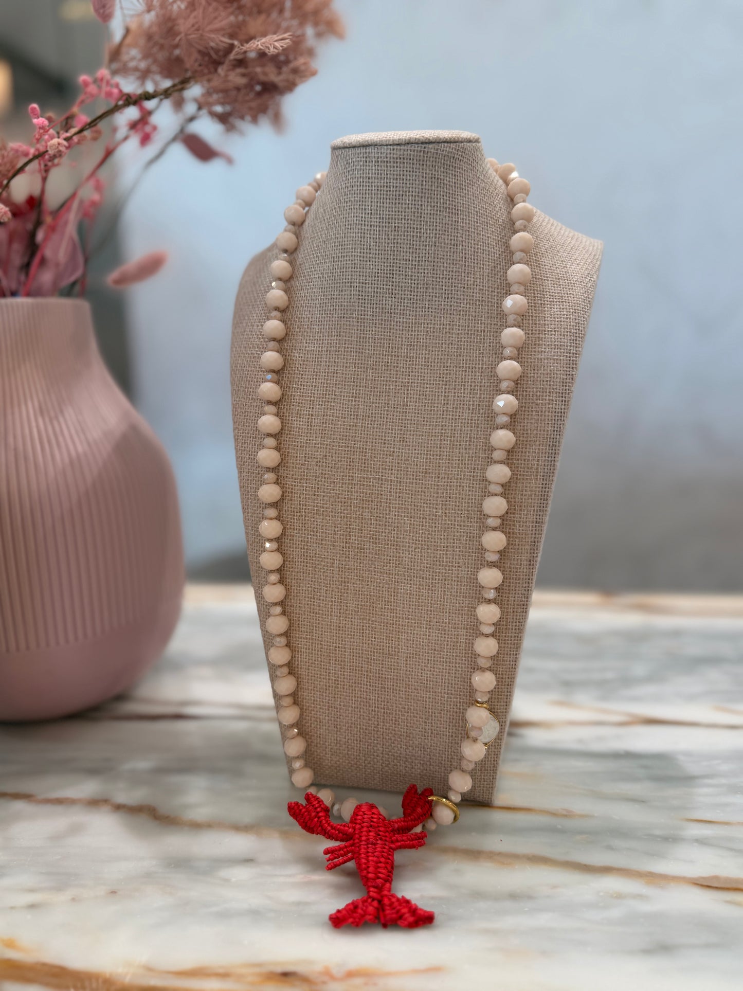 Short woven necklaces
