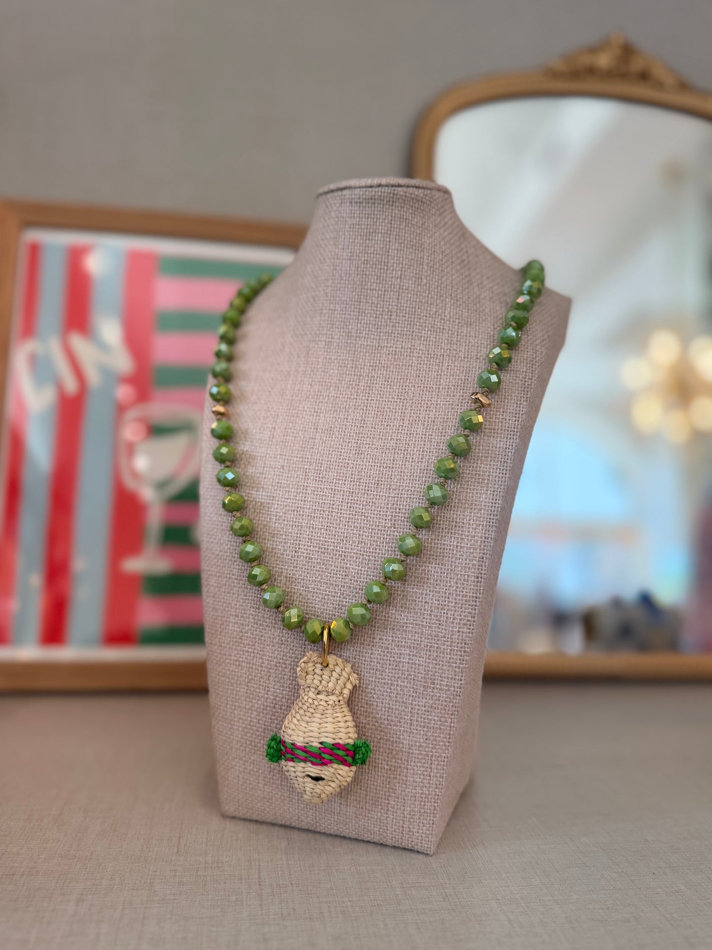 Short woven necklaces