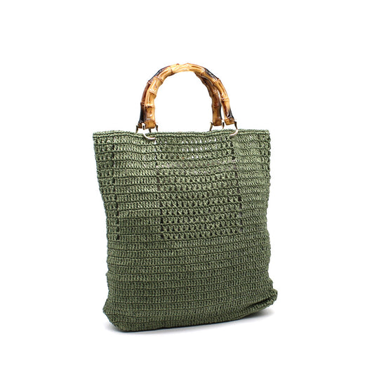 Bamboo Woven Tote