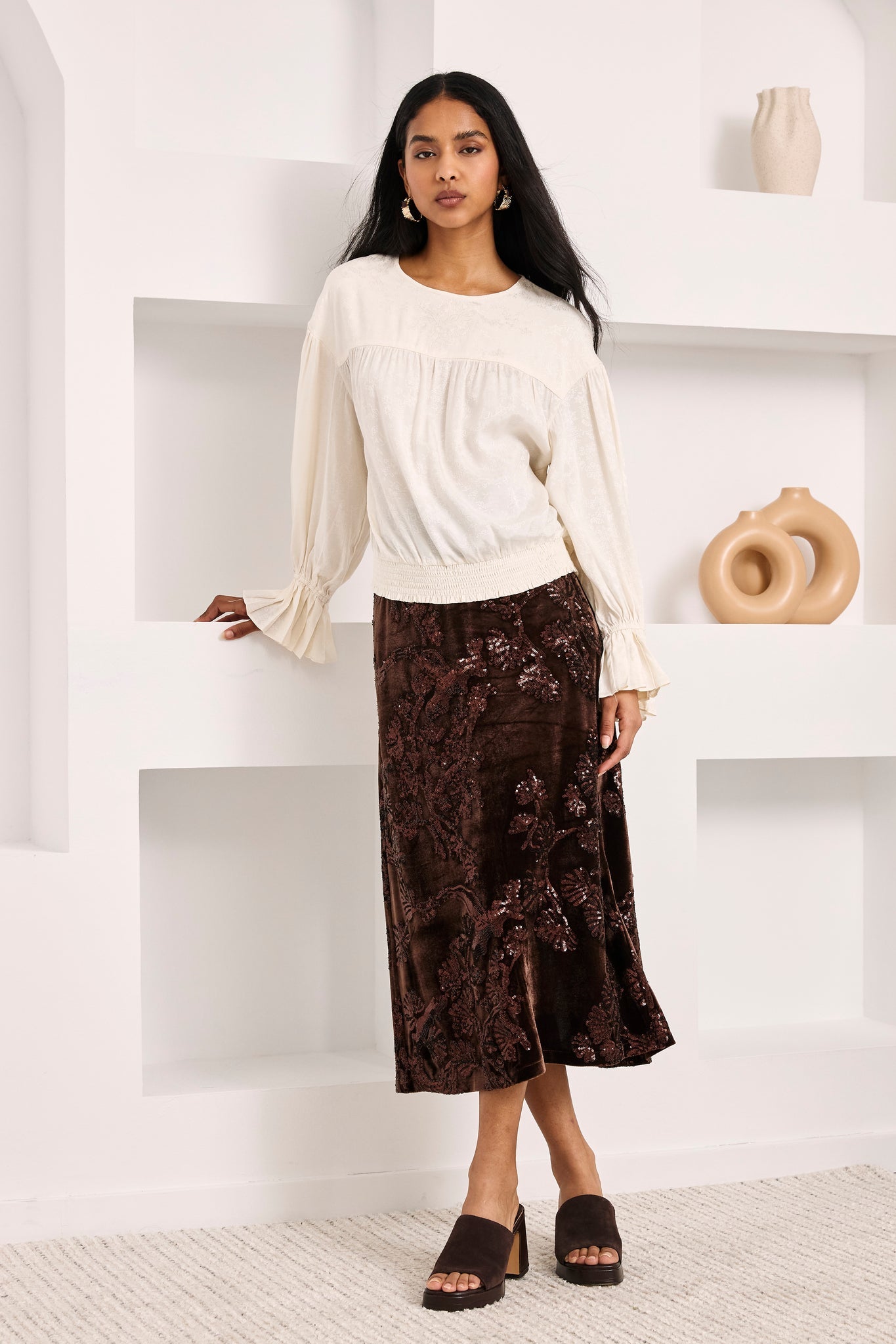 Velvet skirt