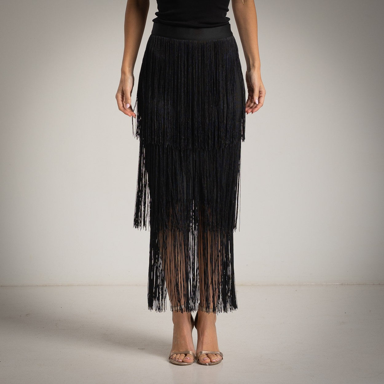 Long Fringes Skirt