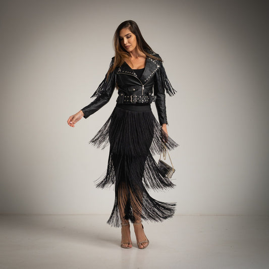 Long fringes Skirt