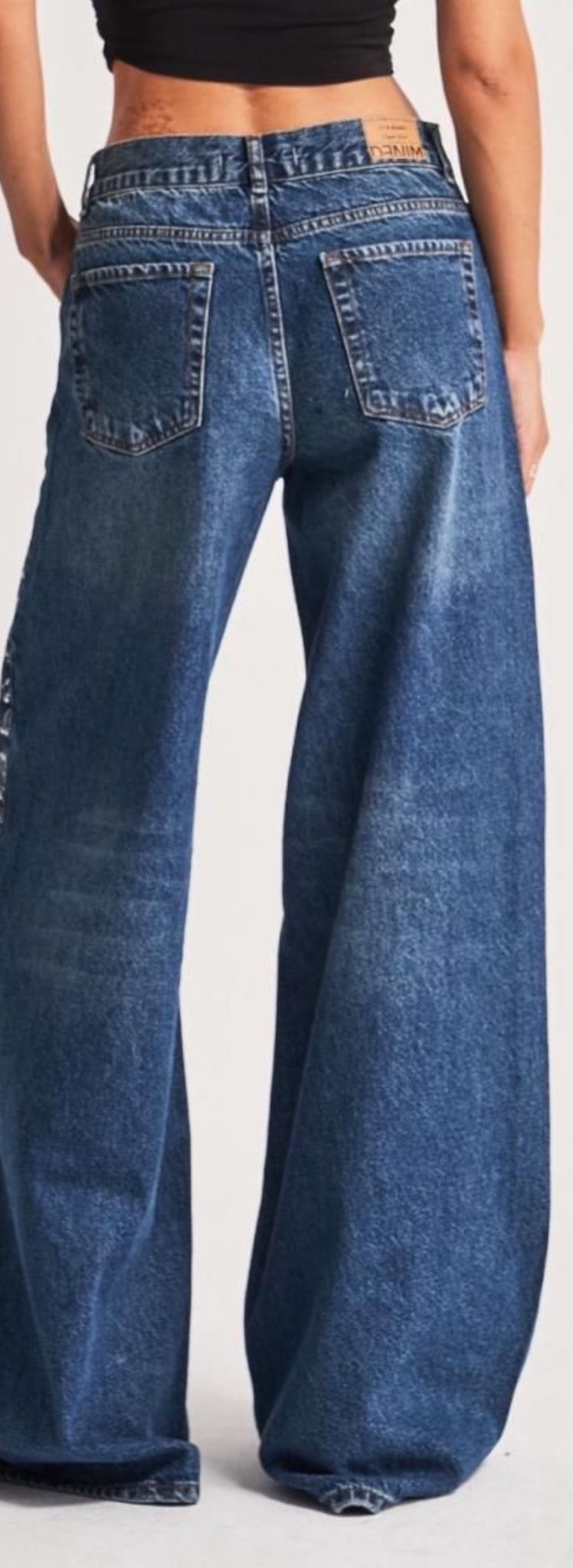 Beaded Drop Jeans