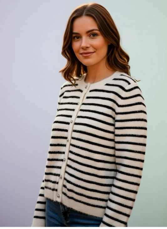 Cardigan Rayas