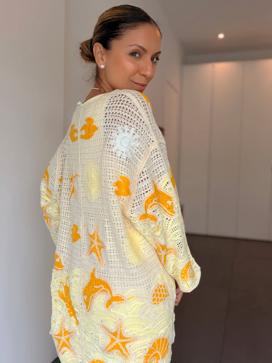 Sea life cardigan