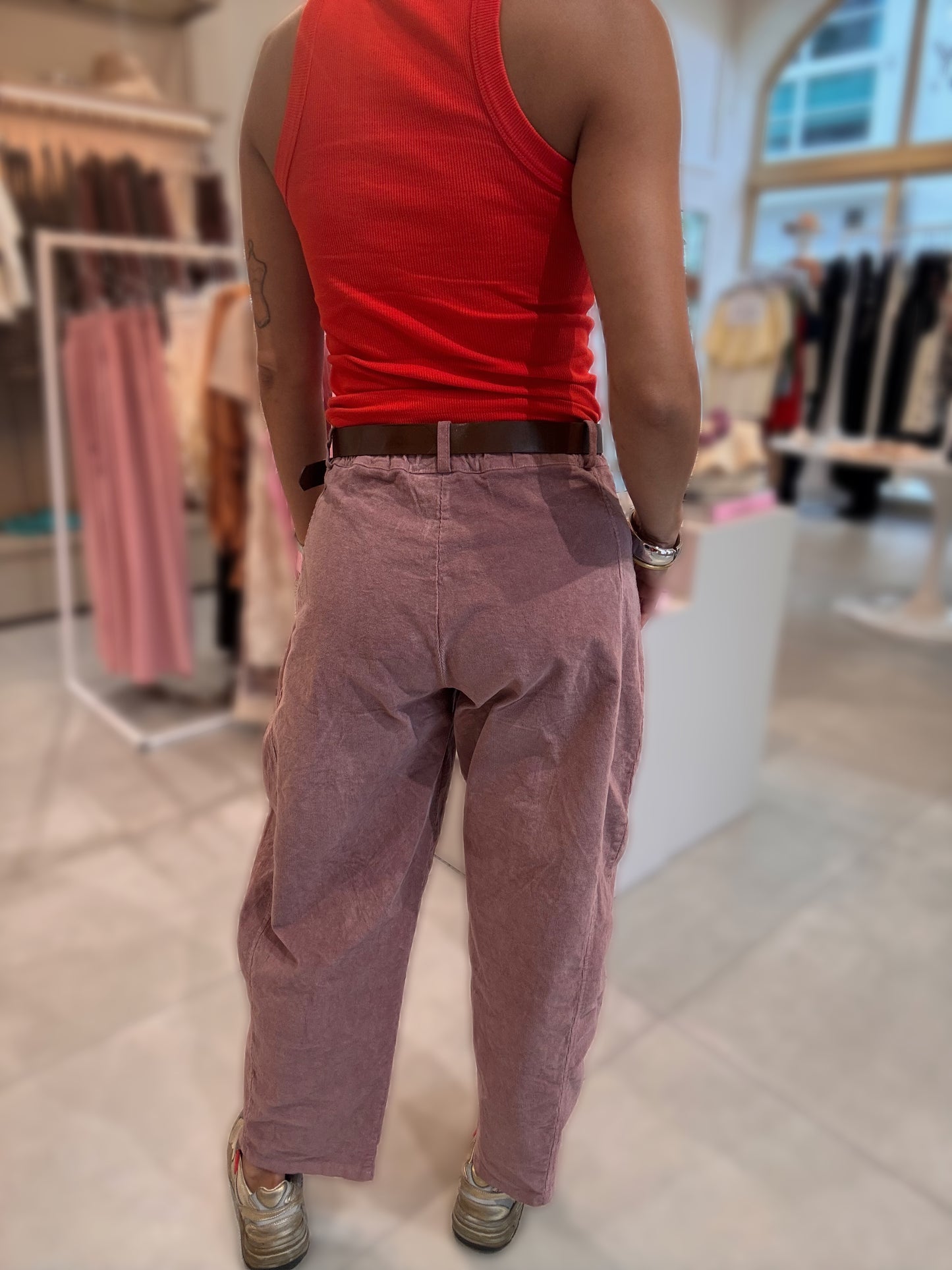 Rose Corduroy Pants