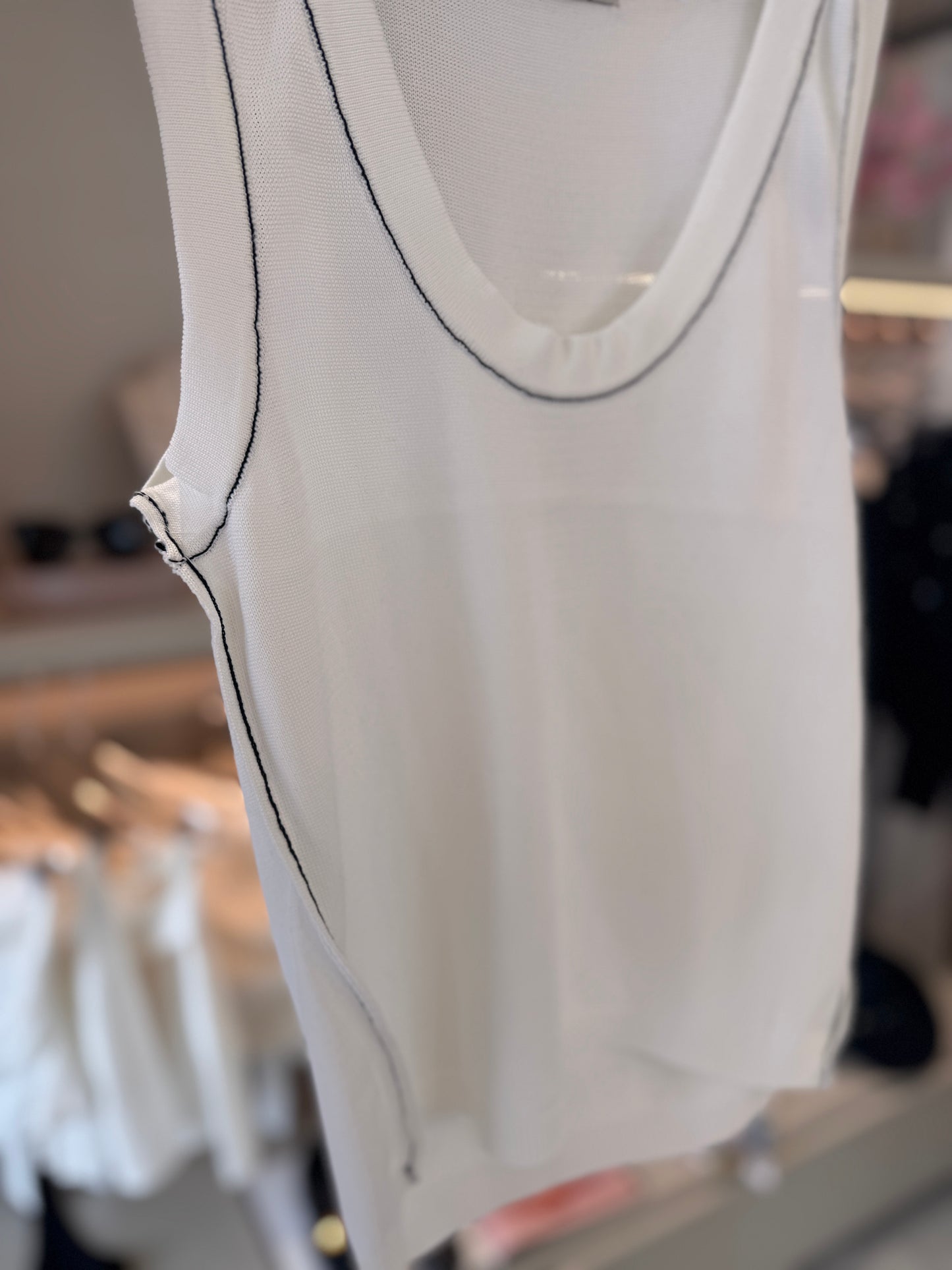 Backstitched Tank Top