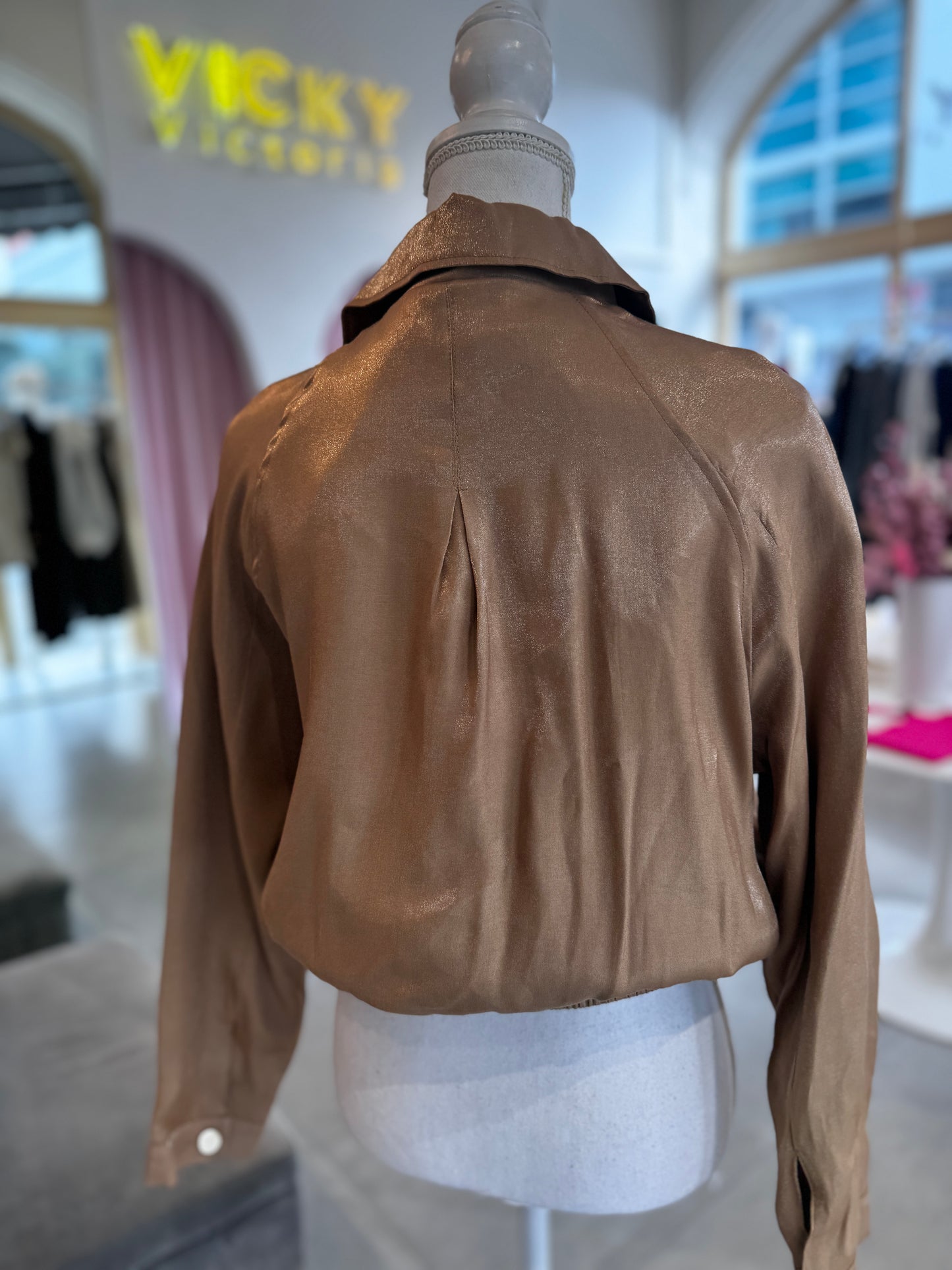 Satin bomber jacket