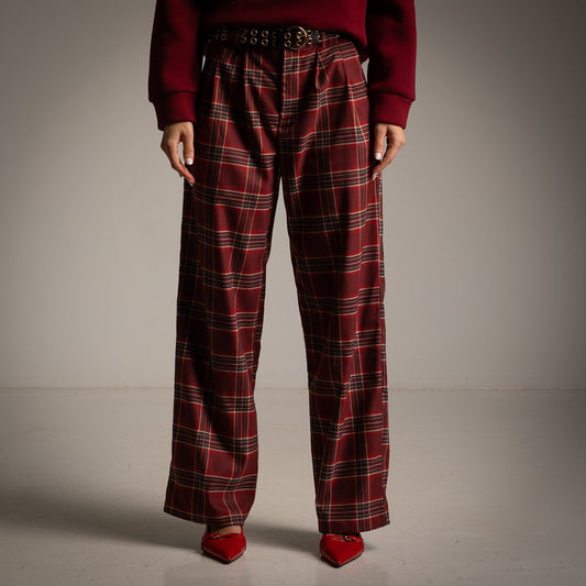 Red Checker Pants