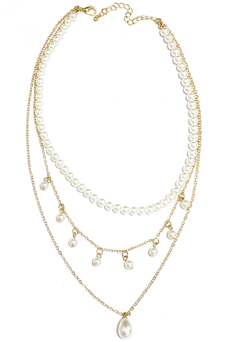 Layers pearl necklace