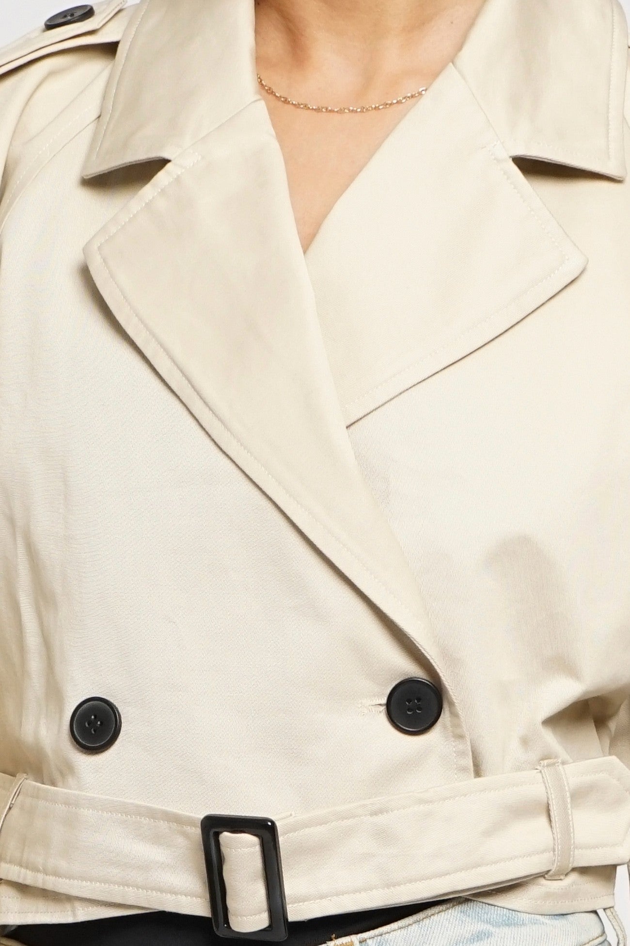 Crop Trench Coat